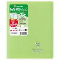 Koverbook piqué  couverture opaque en POLYPRO recyclé 9 couleurs ass 17x22cm 96p Q.5x5 livré en boîte prêt-à-v - Image 4