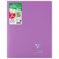 Koverbook piqué  couverture opaque en POLYPRO recyclé 9 couleurs ass 24x32cm 96p séyès livré en boîte prêt-à-v - Image 8