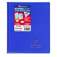 Koverbook reliure intégrale enveloppante PP transparent 17x22cm 100p Séyès coloris assortis livré en boîte prê - Image 5