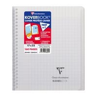 Koverbook reliure intégrale enveloppante PP transparent 17x22cm 160p Séyès coloris assortis livré en boîte prê - Image 8