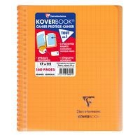 Koverbook reliure intégrale enveloppante PP transparent 17x22cm 160p Séyès coloris assortis livré en boîte prê - Image 9