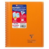 Koverbook reliure intégrale enveloppante PP transparent 17x22cm 160p Q.5x5 coloris assortis livré en boîte prê - Image 10