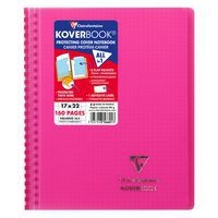 Koverbook reliure intégrale enveloppante PP transparent 17x22cm 160p Q.5x5 coloris assortis livré en boîte prê - Image 4