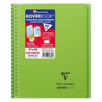 Koverbook reliure intégrale enveloppante PP transparent 17x22cm 160p Q.5x5 coloris assortis livré en boîte prê - Image 6