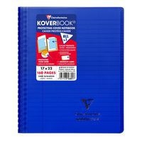 Koverbook reliure intégrale enveloppante PP transparent 17x22cm 160p ligné + marge coloris assortis livré en b - Image 8