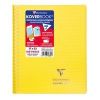 Koverbook reliure intégrale enveloppante PP transparent 17x22cm 160p ligné + marge coloris assortis livré en b - Image 10