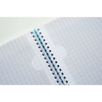 Koverbook reliure intégrale enveloppante PP transparent Violet 17x22cm 160p ligné + marge - Image 2