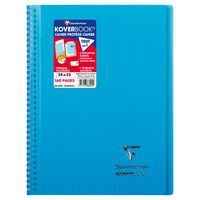 Koverbook reliure intégrale enveloppante PP transparent 24x32cm 160p Séyès coloris assortis livré en boîte prê - Image 6