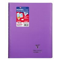 Koverbook reliure intégrale enveloppante PP transparent 24x32cm 160p Q.5x5 coloris assortis livré en boîte prê - Image 2