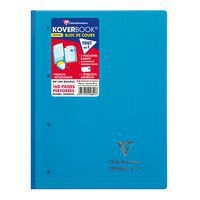 Koverbook bloc de cours agrafé grand côté perfo 4 trous 22,3x29,7cm 160p séyès coloris assortis - Image 5