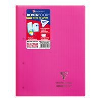 Koverbook bloc de cours agrafé grand côté perfo 4 trous 22,3x29,7cm 160p séyès coloris assortis - Image 7