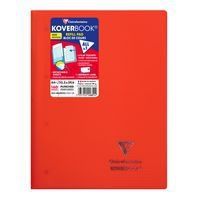 Koverbook bloc de cours agrafé grand côté perfo 4 trous 22,3x29,7cm 160p Q.5x5 + marge coloris assortis - Image 4