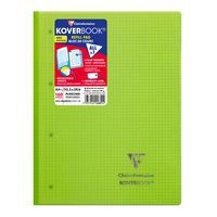 Koverbook bloc de cours agrafé grand côté perfo 4 trous 22,3x29,7cm 160p Q.5x5 + marge coloris assortis - Image 7