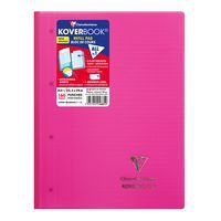Koverbook bloc de cours agrafé grand côté perfo 4 trous 22,3x29,7cm 160p ligné + marge coloris assortis - Image 8