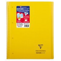 Koverbook reliure intégrale enveloppante PP transparent 22,5x29,7cm 160p Q.5x5 perfo 4 trous coloris assortis - Image 5