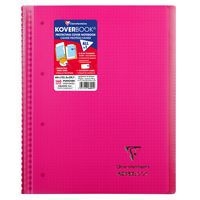 Koverbook reliure intégrale enveloppante PP transparent 22,5x29,7cm 160p Q.5x5 perfo 4 trous coloris assortis - Image 6