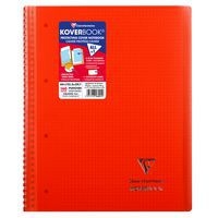 Koverbook reliure intégrale enveloppante PP transparent 22,5x29,7cm 160p Q.5x5 perfo 4 trous coloris assortis - Image 4