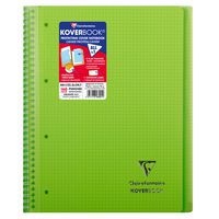 Koverbook reliure intégrale enveloppante PP transparent 22,5x29,7cm 160p Q.5x5 perfo 4 trous coloris assortis - Image 7