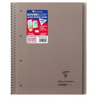 Koverbook reliure intégrale enveloppante PP transparent 22,5x29,7cm 160p séyès perfo 4 trous coloris assortis - Image 5