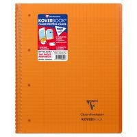 Koverbook reliure intégrale enveloppante PP transparent 22,5x29,7cm 160p séyès perfo 4 trous coloris assortis - Image 7