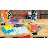 Koverbook reliure intégrale enveloppante PP transparent Violet 22,5x29,7cm 160p ligné + marge perfo 4 trous - Image 3