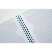 Koverbook reliure intégrale enveloppante PP transparent Violet 22,5x29,7cm 160p ligné + marge perfo 4 trous - Image 6