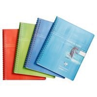 Koverbook textes reliure intégrale polypro transparent 17x22cm 148p séyès coloris assortis - Image 3