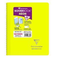 Koverbook NEON reliure intégrale enveloppante PP opaque 14,8x21cm 160p 5x5 coloris assortis - Image 4