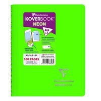 Koverbook NEON reliure intégrale enveloppante PP opaque 14,8x21cm 160p 5x5 coloris assortis - Image 7