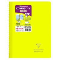 Koverbook NEON reliure intégrale enveloppante PP opaque 21x29,7cm 160p 5x5 + marge coloris assortis - Image 6