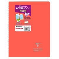 Koverbook NEON reliure intégrale enveloppante PP opaque 21x29,7cm 160p ligné coloris assortis - Image 3