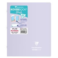 Koverbook BLUSH piqué PP bicolore opaque 17x22cm 96p ligné + marge coloris assortis - Image 2