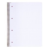 Age Bag  carnet reliure intégrale perfo 4 trous 22,5x29,7cm 160p détachables 5x5 rouge - Image 2