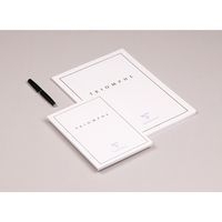 Triomphe GOLD carnet blanc piqûre textile 14,8x21cm 96p ligné papier blanc 90g - Image 4