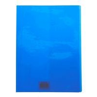 Protège-cahier Cristal Luxe 22/100ème 21x29,7 transparent bleu + porte étiquette - Image 2