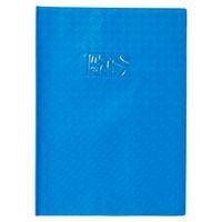 Protège-cahier grain losange 18/100ème 21x29,7 bleu + porte étiquette - Image 2