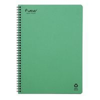 FOREVER premium, cahier reliure intégrale A4 90g recyclé Vert 120p détach Séyès - Image 4