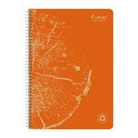 FOREVER premium, cahier reliure intégrale A4 90g recyclé 120p détachQ.5x5 coloris assortis - Image 8