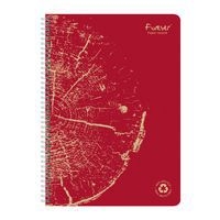 FOREVER premium, cahier reliure intégrale A4 90g recyclé 120p détachLigné coloris assortis - Image 3