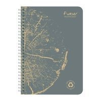 FOREVER premium, cahier reliure intégrale A5 90g recyclé 120p détachQ.5x5 coloris assortis - Image 6