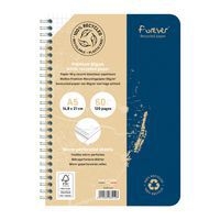 FOREVER premium, cahier reliure intégrale A5 90g recyclé 120p détachQ.5x5 coloris assortis - Image 8