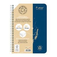 FOREVER premium, cahier reliure intégrale A5 90g recyclé 120p détachLigné coloris assortis - Image 2