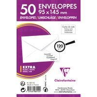 50 enveloppes visite gommées 9,5x145 120g ss cello - Image 3
