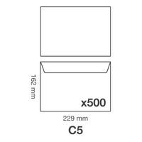 Boite 500 enveloppes auto.adh 162x229 90g - Image 2
