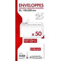 50 enveloppes adhésive Calligraphe 110x220 80g ss cello - Image 4
