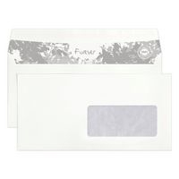 50 enveloppes 110x220 fen45x100 80g blanc recyclé, ss cello - Image 2