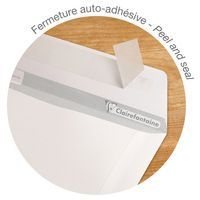 50 pochettes auto.adh 162x229 blanc 90g ss cello - Image 3