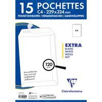 15 pochettes auto.adh 229x324 blanc 120g ss cello - Image 4