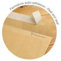 5 pochettes auto.adh 162x229 Kraft Adour 90g ss cello extra résistant - Image 4