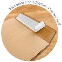 5 pochettes soufflet 229x324x30 Kraft armé 130g ss film - Image 3